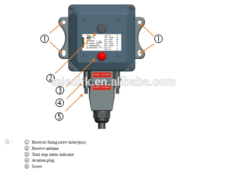 Dk Series 6 Functions Single/Double Speed Industrial Universal Crane Remote Control