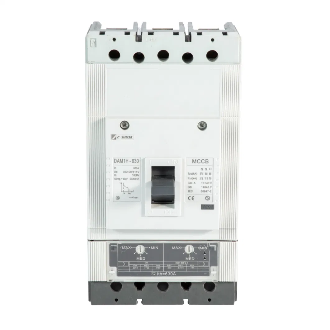 Dam1-630 3p 250-630A Tama Adjustable Asta Approved Moulded Case Circuit Breaker MCCB