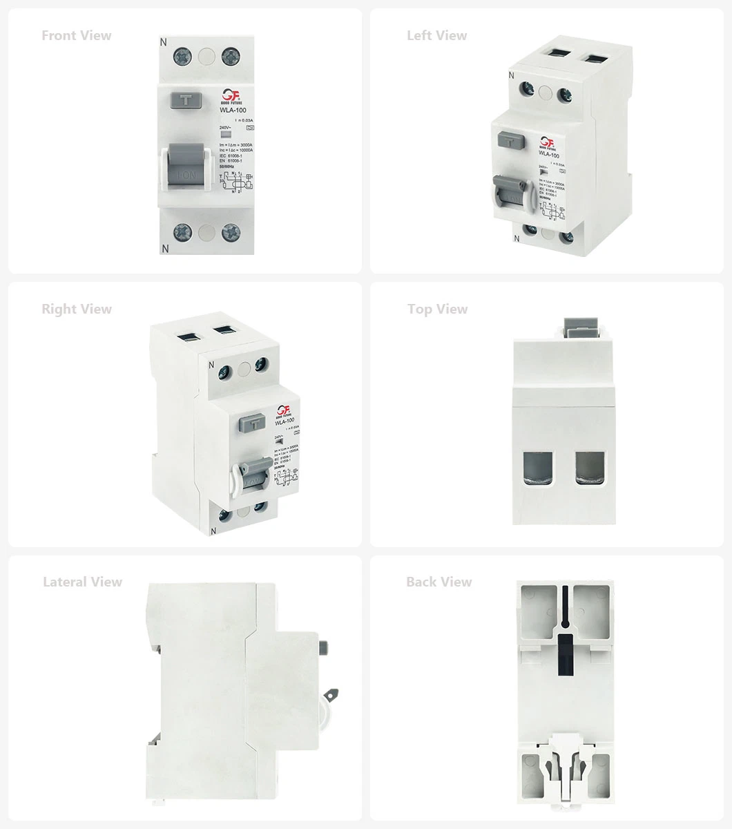 2 Pole Electronic or Magnetic Type a Residual Current Circuit Breaker RCCB